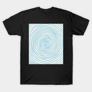 Spiral pattern blue halloween pastel T-Shirt